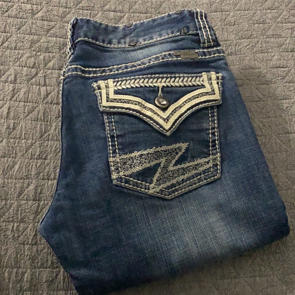 Rock & Roll Cowgirl low rise medium wash jeans